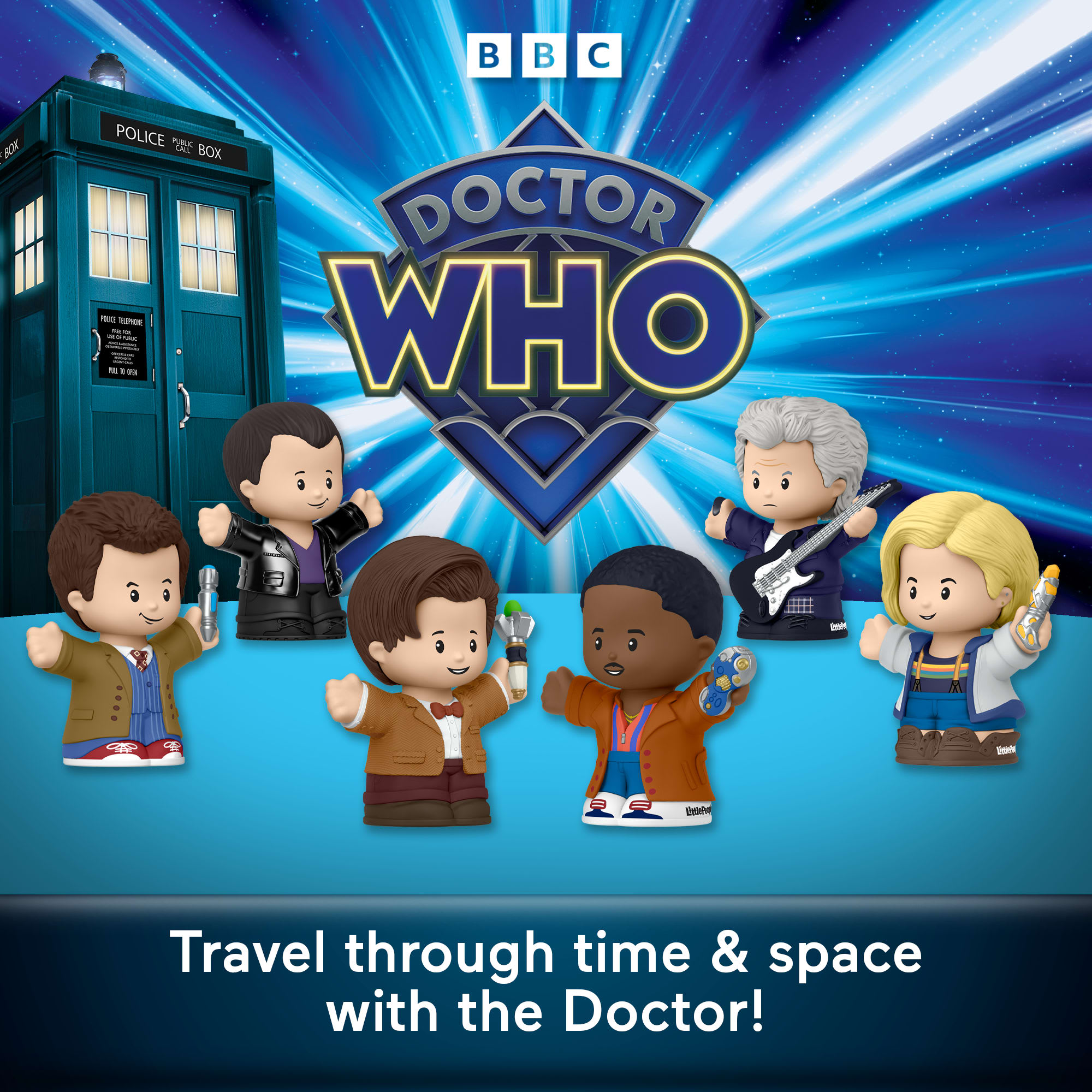 Little People Collector Doctor Who Tv Series Special Edition Set For Adults & Fans, 6 Figures
