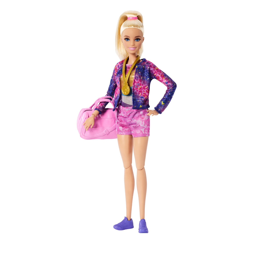 Barbie Profissões Conjunto de Brinquedo Ginasta Cabelo Loiro