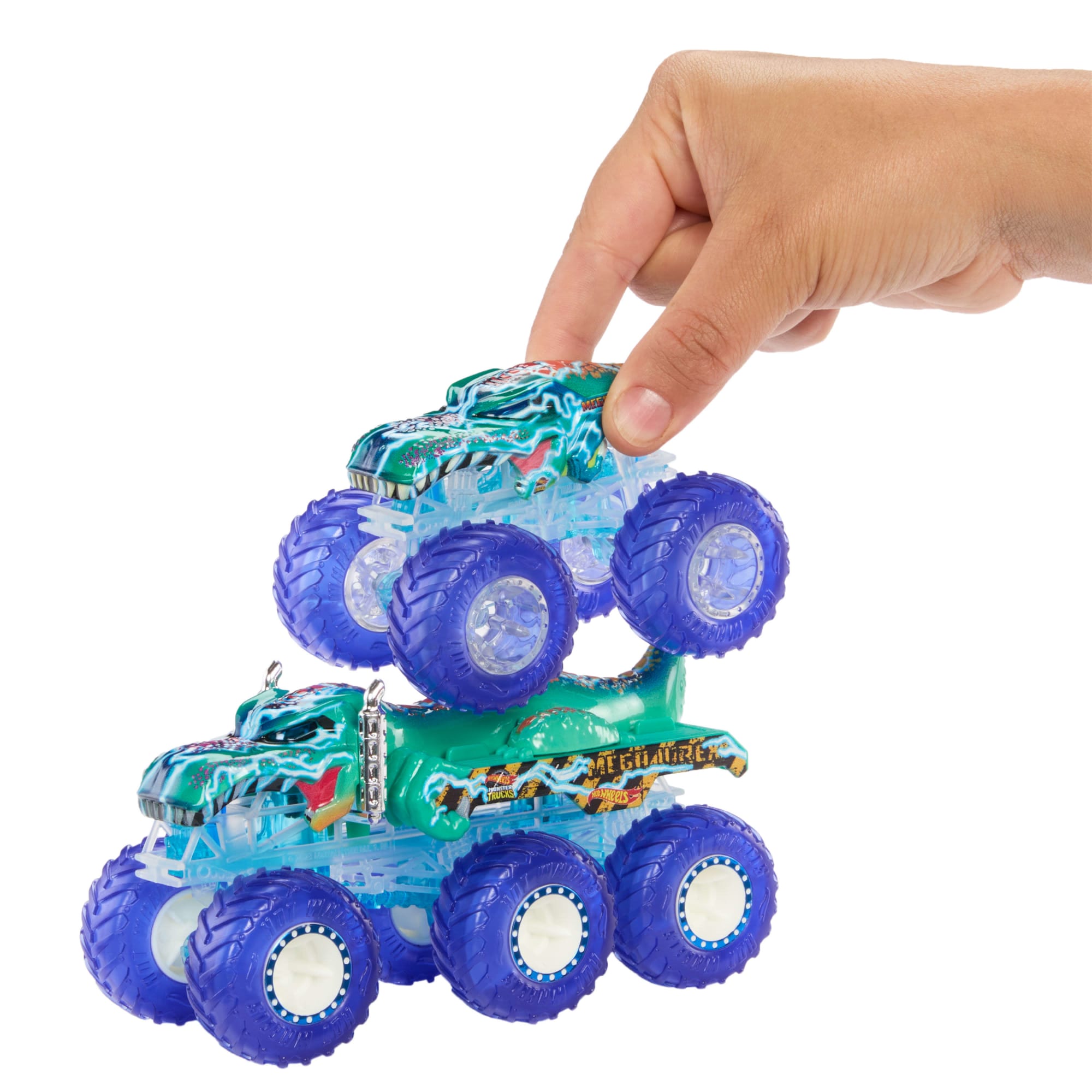 Hot Wheels-Gros Camion Monster Trucks Power Smashers-Coffret