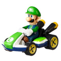 Hot Wheels Mario Kart Veículo de Brinquedo Kart Padrão Luigi