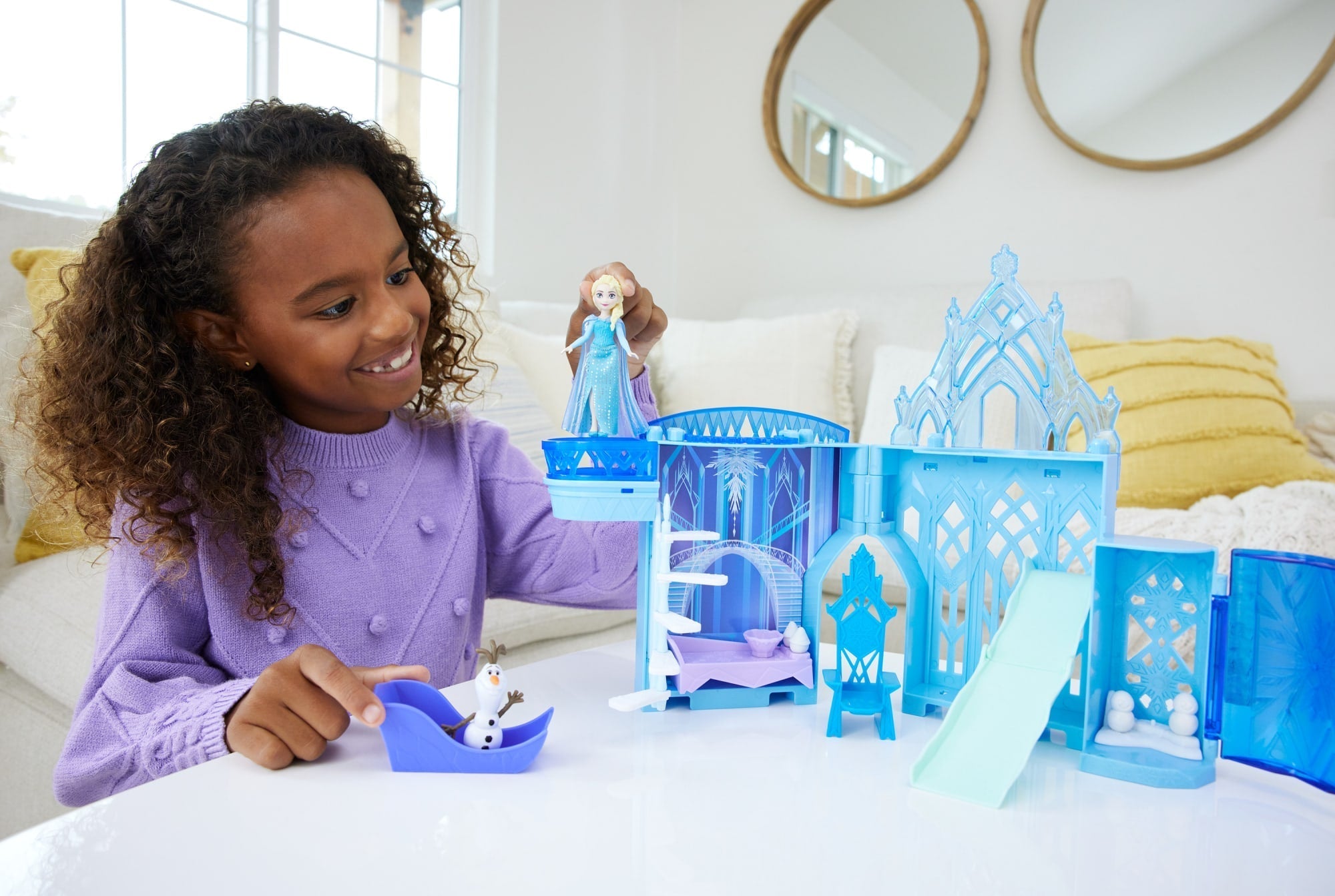 Disney Frozen Casa de Muñecas Castillo de Elsa Apilable