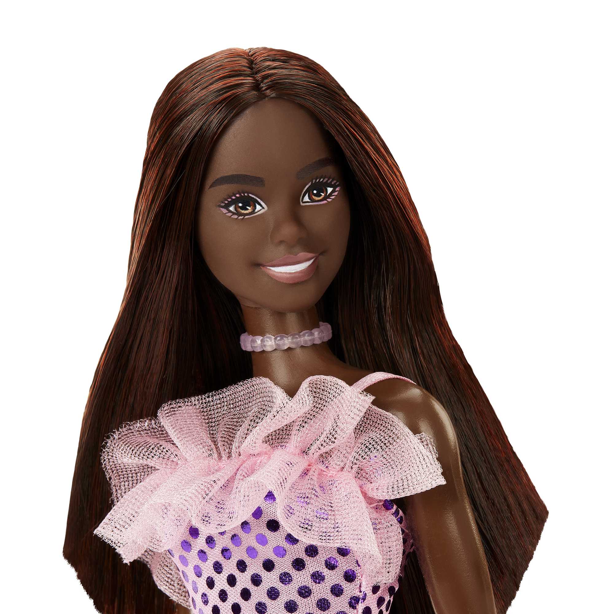 Barbie Fashion & Beauty Boneca Glitz Vestido de Noite Rosa