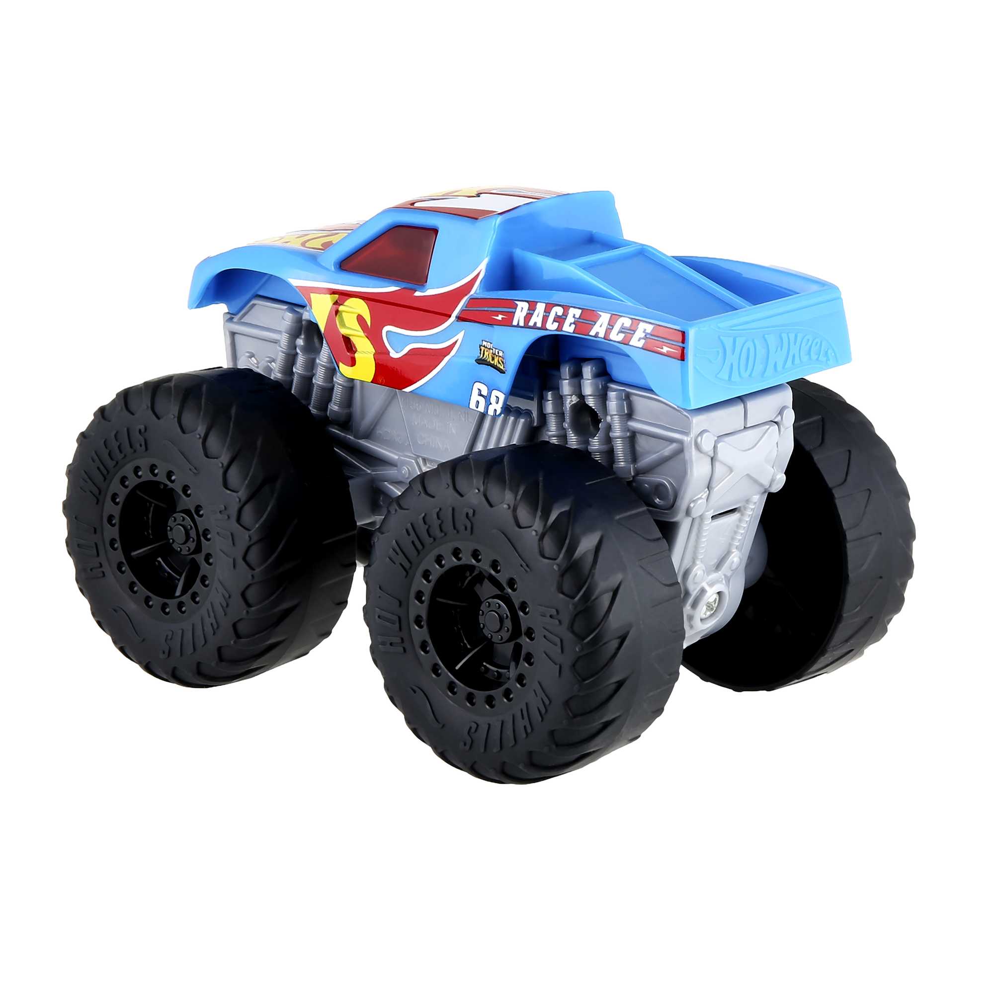 Hotwheels®-Monster Trucks-Véhicule Race Ace Sons et Lumières