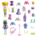 Polly Pocket 2 Dolls And 25 Accessories, Color-Change Seashine Mermaid Fashion Pack