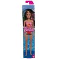 Barbie  Poupée Plage  Cheveux Blonds, Maillot Rose à Imprimé Palmiers
